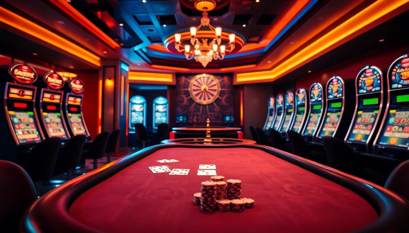 Experience thrilling gameplay at u888 with vibrant casino tables and exciting slot machines.