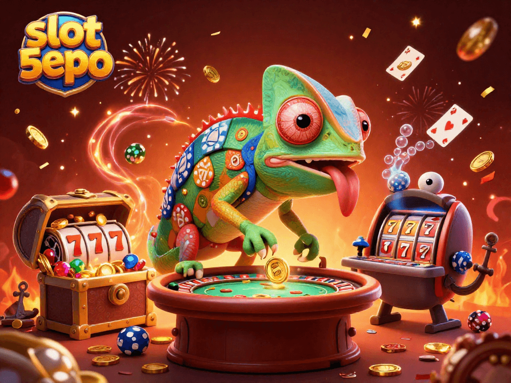 Experience thrilling wins with slot depo 5000 in this vibrant casino scene.