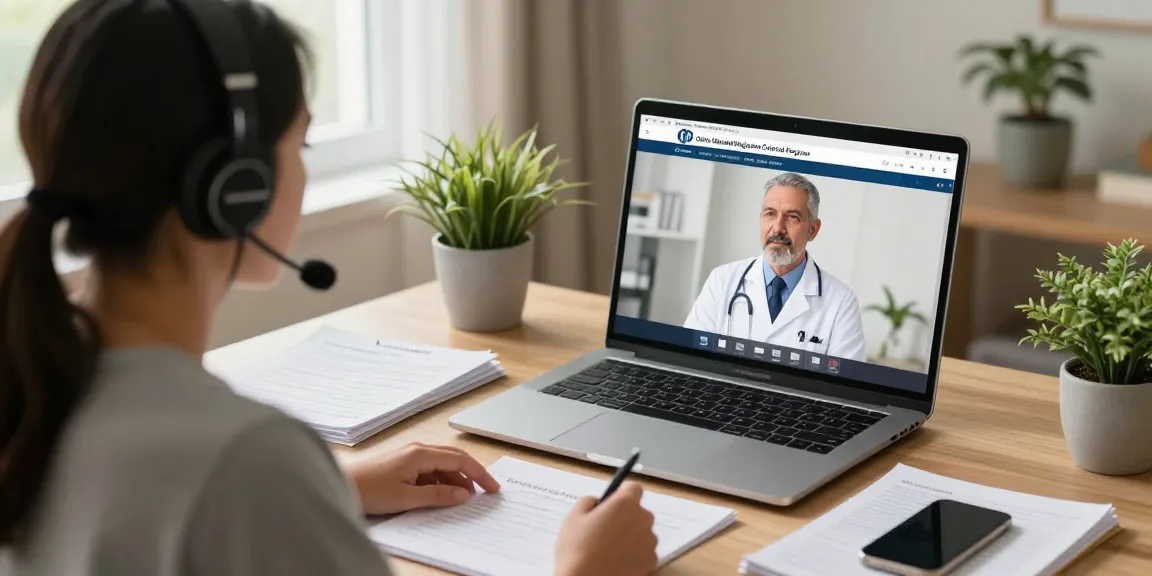Patient consultation for MMJ card Ohio in a cozy home office setting