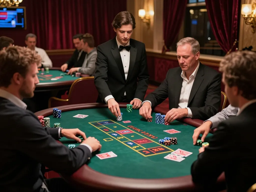 Players engaging in thrilling casino games at rr88, showcasing excitement and strategic betting.