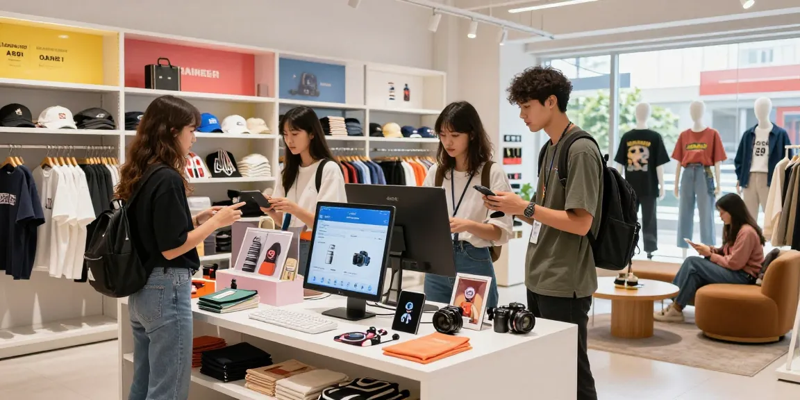 Engaging shopping scene at a 레플리카 사이트 showcasing stylish replicas in a vibrant retail space.
