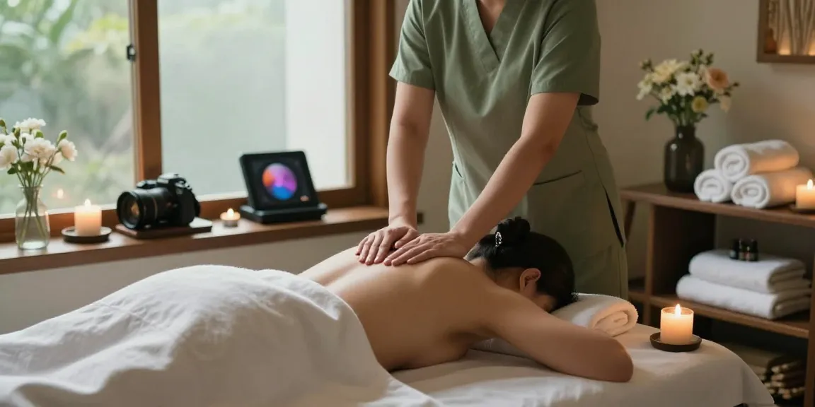 Massage therapy session showcasing Swedish technique in a serene spa.
