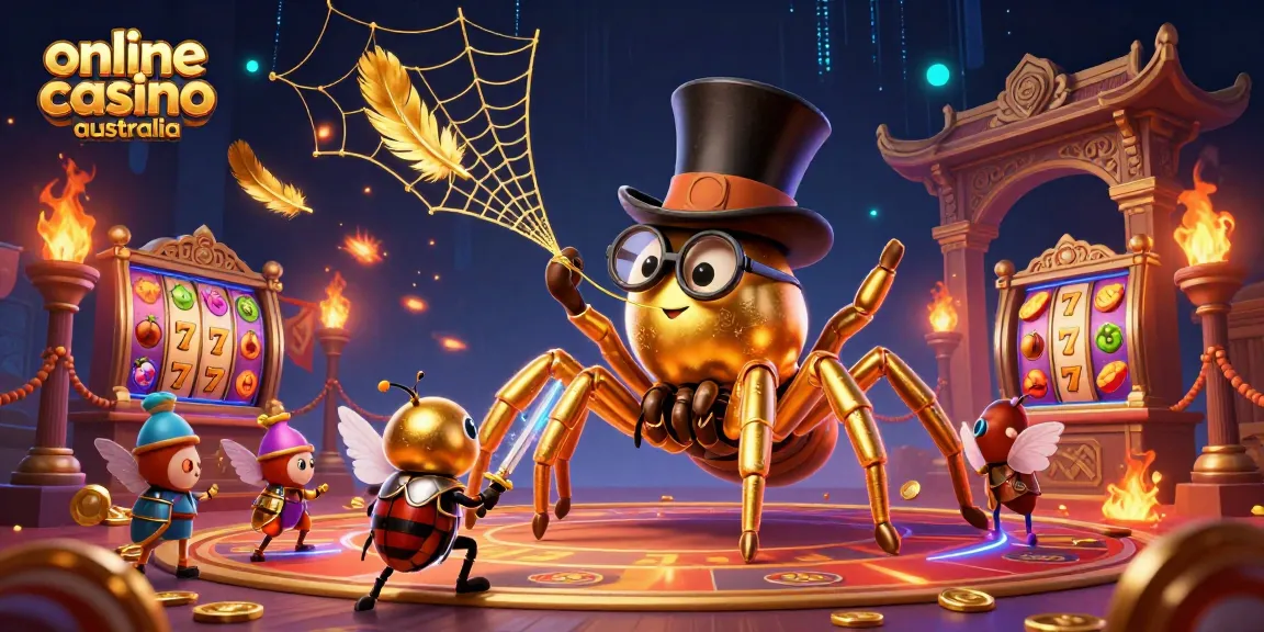 Engage at an online casino Australia with lively characters in an immersive 3D casino scene.