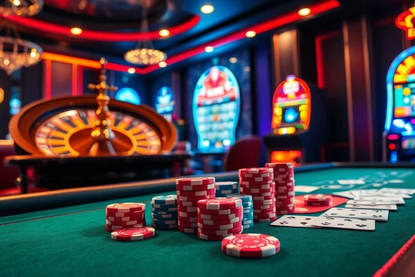 Experience the thrill of playing at 12bet with exciting casino elements, showcasing "ink vao 12bet" in a vibrant gaming atmosphere.