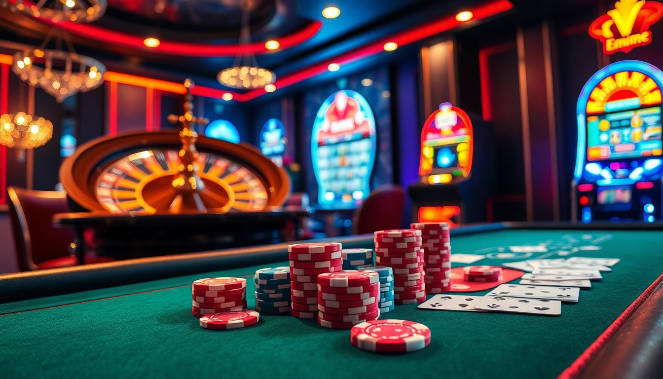 Experience the thrill of playing at 12bet with exciting casino elements, showcasing "ink vao 12bet" in a vibrant gaming atmosphere.