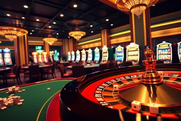Experience kkwin đăng nhập with vibrant casino visuals showcasing engaging games and players.
