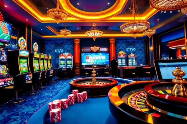 Engaging gameplay at Jeetbuzz Bangladesh's casino showcasing slot machines and poker excitement.