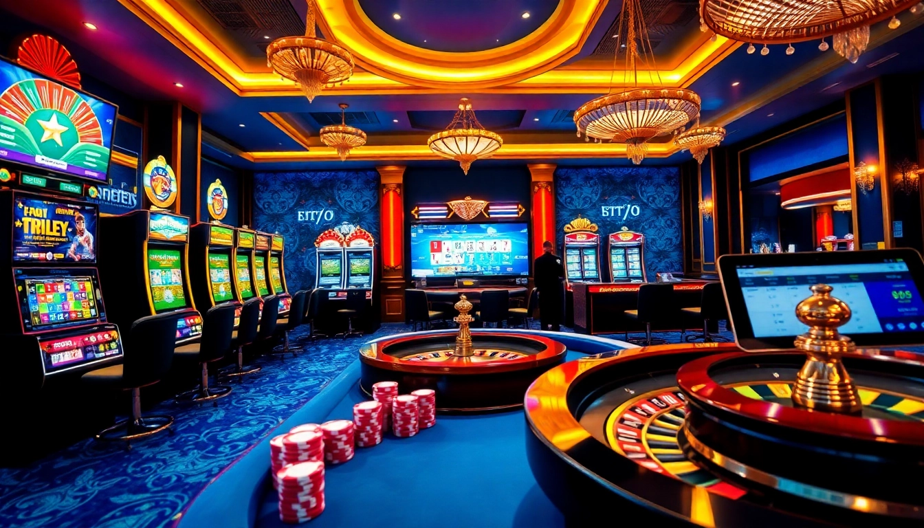 Engaging gameplay at Jeetbuzz Bangladesh's casino showcasing slot machines and poker excitement.