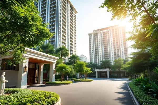 Showcasing tampines st 95 ec with luxury condominium design surrounded by vibrant greenery.