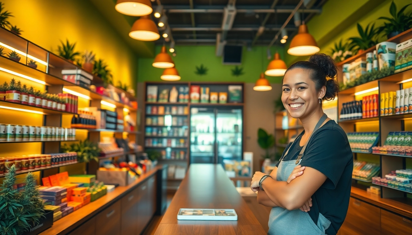 Browse quality products at a welcoming Weed Store offering expert guidance and diverse cannabis options.