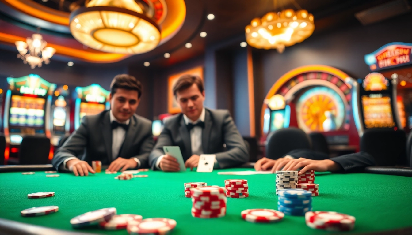 Experience thrilling high-stakes action with link alternatif sbobet at a vibrant casino table.