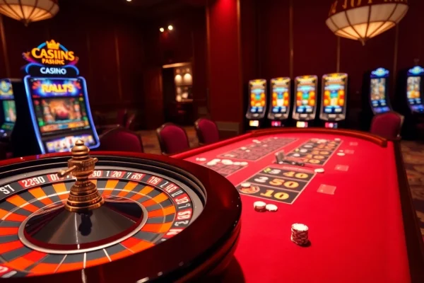 Playing at a stylish casino table featuring roulette and poker, inspired by https://u888com.net/ experience.