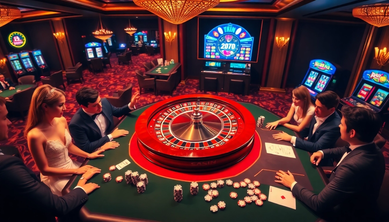 Exciting gambling scene at a casino showcasing https://13win.reviews/ and vibrant gaming moments.
