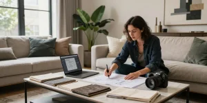 Stunning interior design process at www.dgi-chicago.com, showcasing elegant decor and vibrant samples.