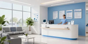 Hair transplant turkey consultation in a modern healthcare facility focusing on patient care.
